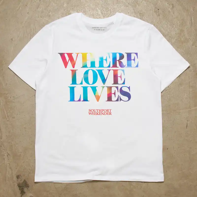 Where Love Lives Front Print - Tshirt - White