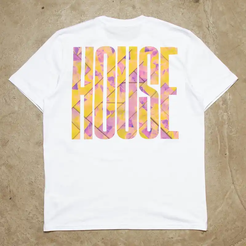 Fold Higher House Back Print - Tshirt - White
