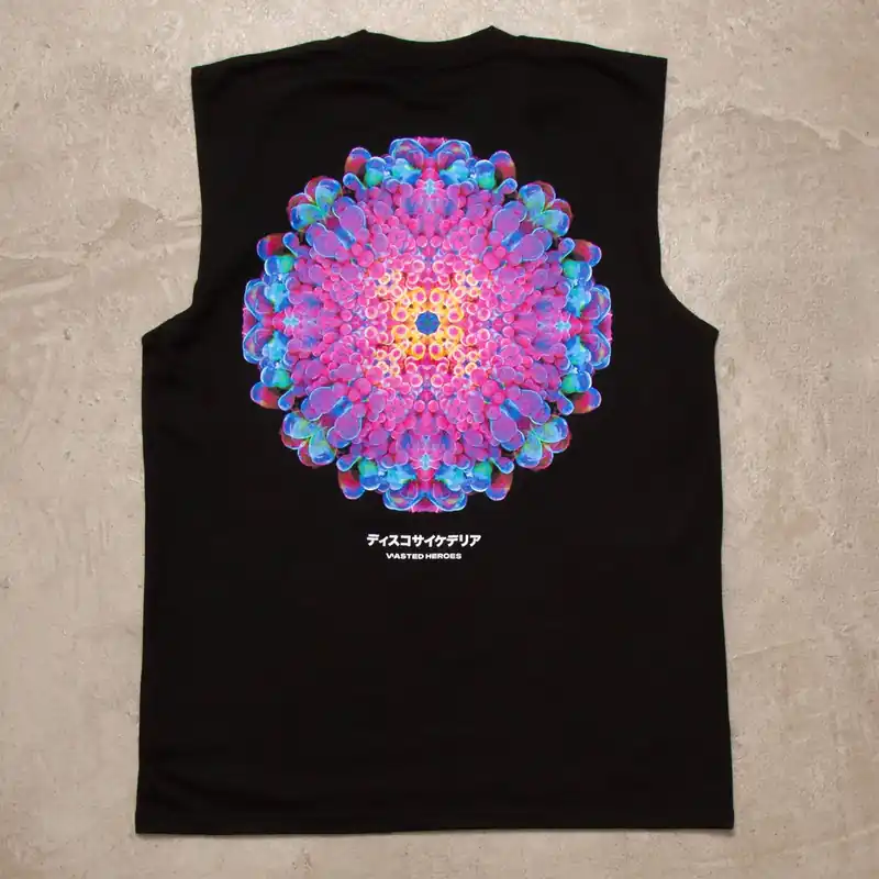 054 Disco Psychedelia - Tank Tshirt - Black