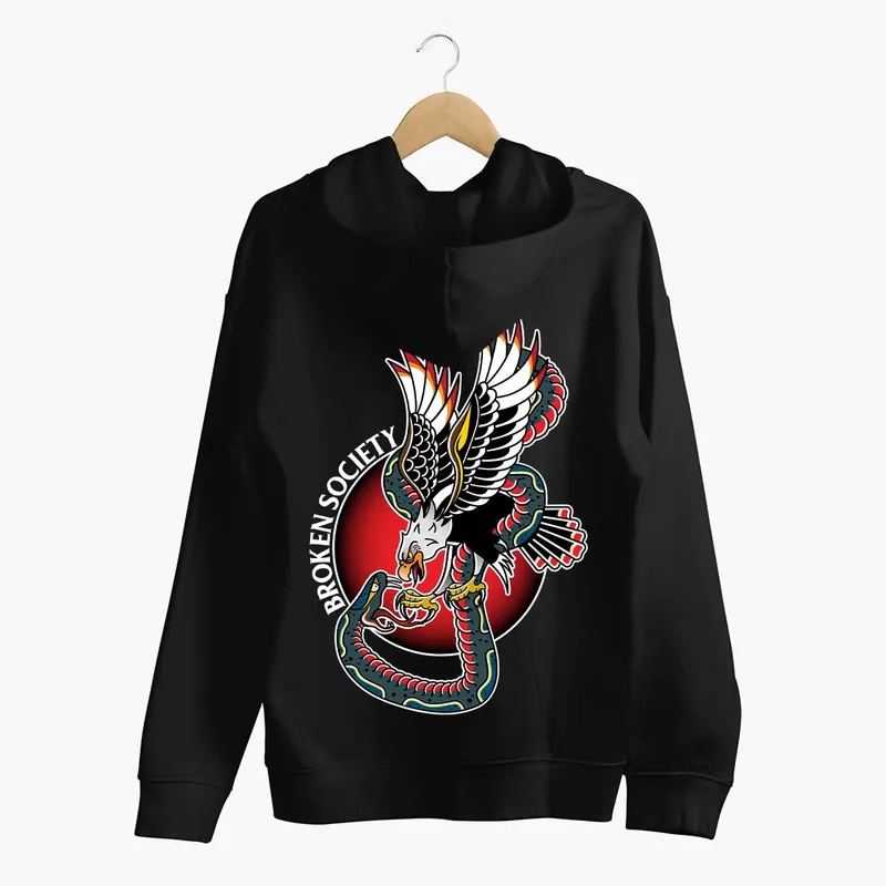 Eagle Vs Snake Hoodie (Unisex) - Broken Society UK
