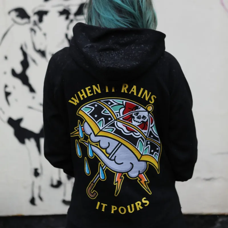 When It Rains It Pours Hoodie (Unisex) - Broken Society UK