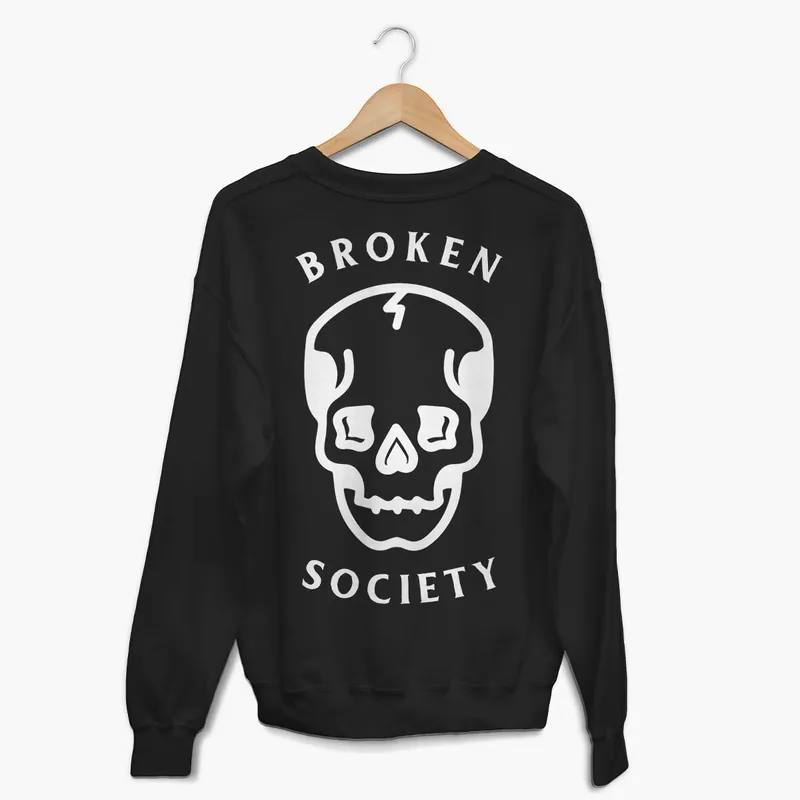 Skull Sweatshirt (Unisex) - Broken Society UK