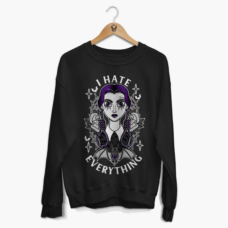 Wednesday Addams Sweatshirt (Unisex) - Broken Society UK