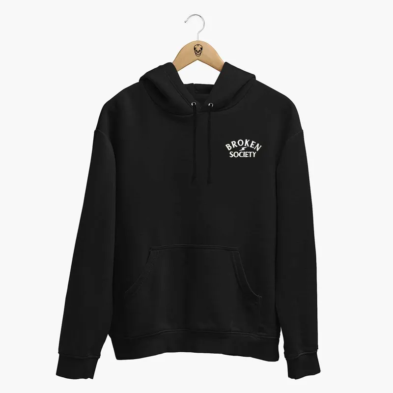 Broken Society Embroidered Hoodie (Unisex) - Broken Society UK