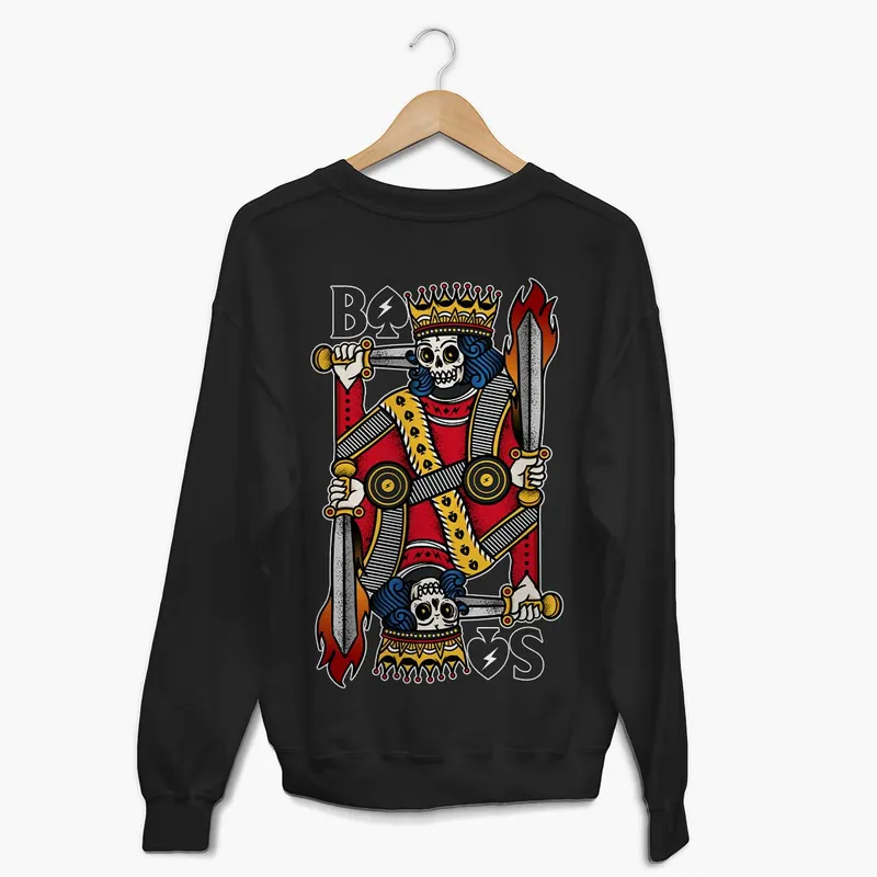 King of Spades Sweatshirt (Unisex) - Broken Society UK