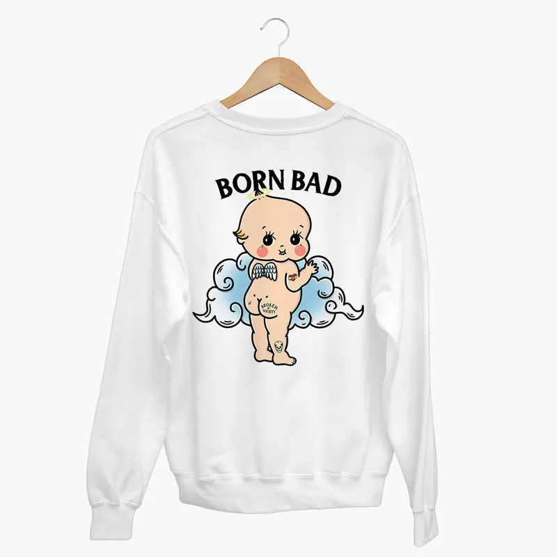 Born Bad Angel Sweatshirt (Unisex) - Broken Society UK