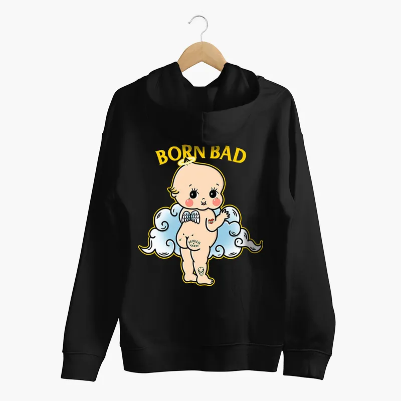 Born Bad Angel Hoodie (Unisex) - Broken Society UK