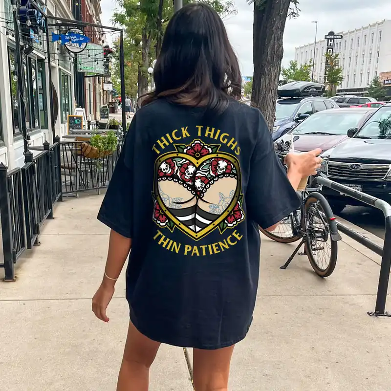 Thick Thighs Thin Patience T-Shirt (Unisex)