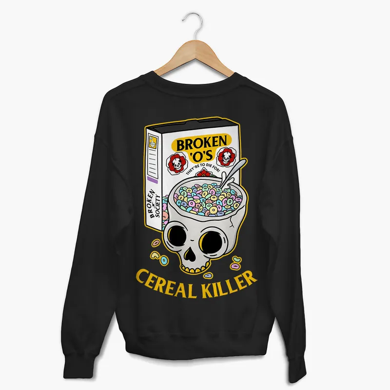 Cereal Killer Sweatshirt (Unisex) - Broken Society UK