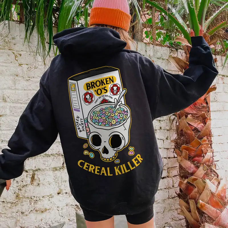 Cereal Killer Hoodie (Unisex) - Broken Society UK