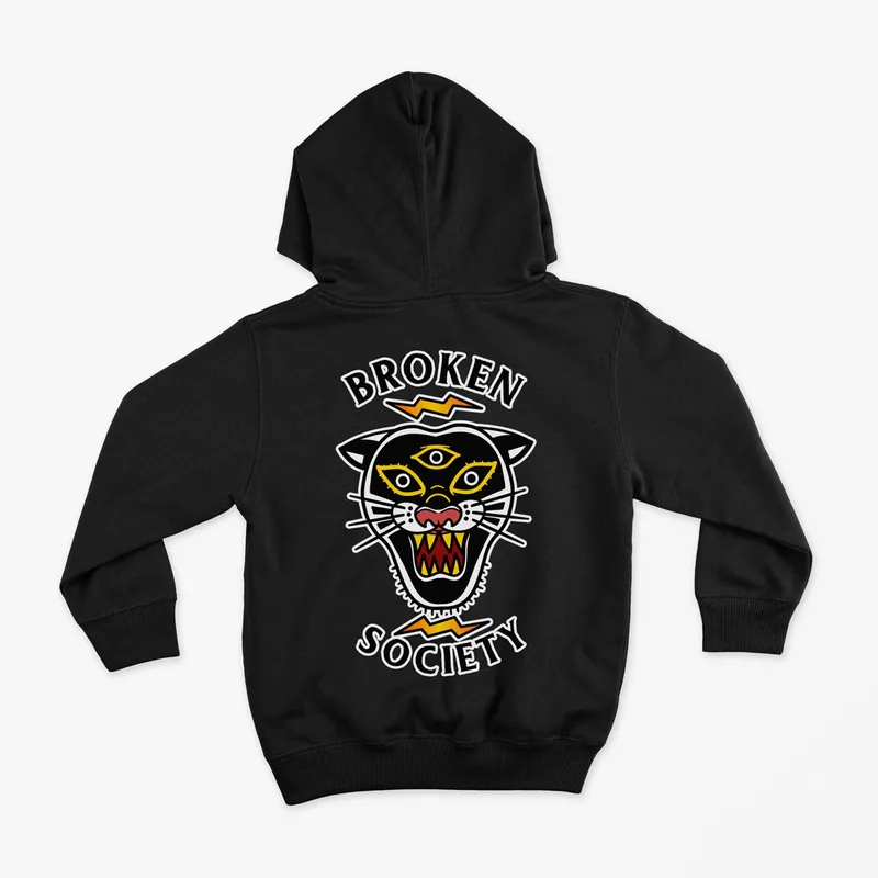 Black Panther Kids Hoodie (Unisex) - Broken Society