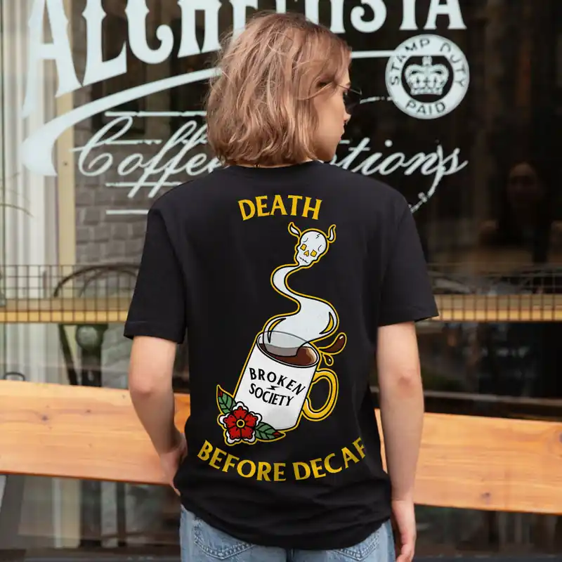 Death Before Decaf T-Shirt (Unisex)