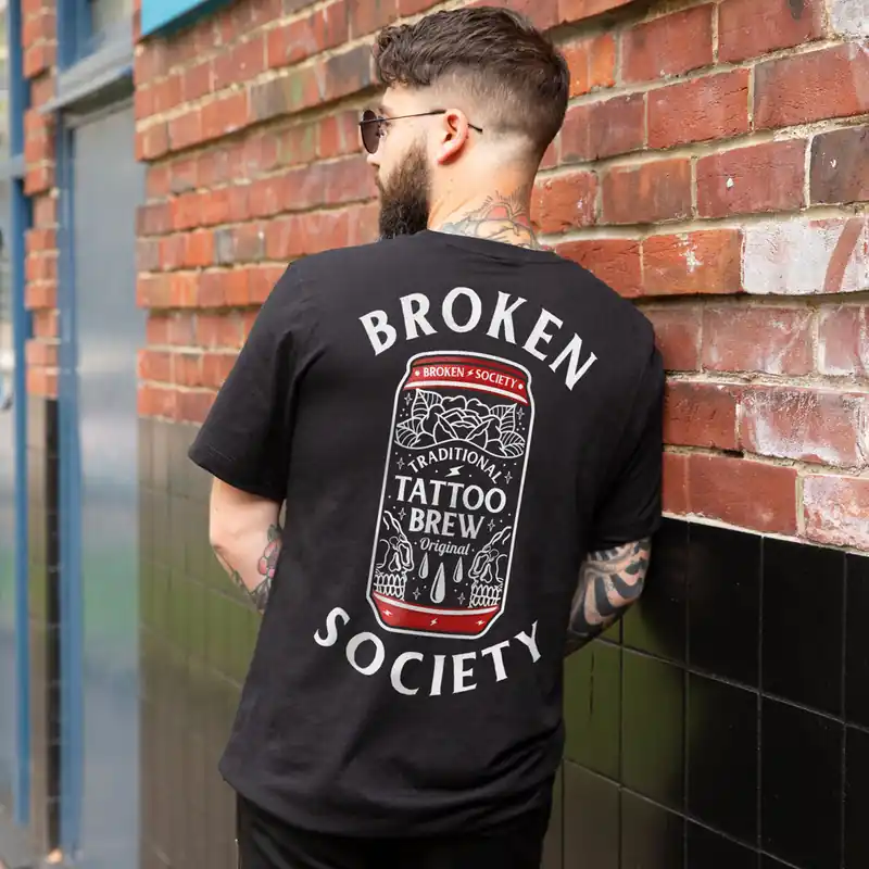 Tattoo Brew Back Print T-Shirt (Unisex)