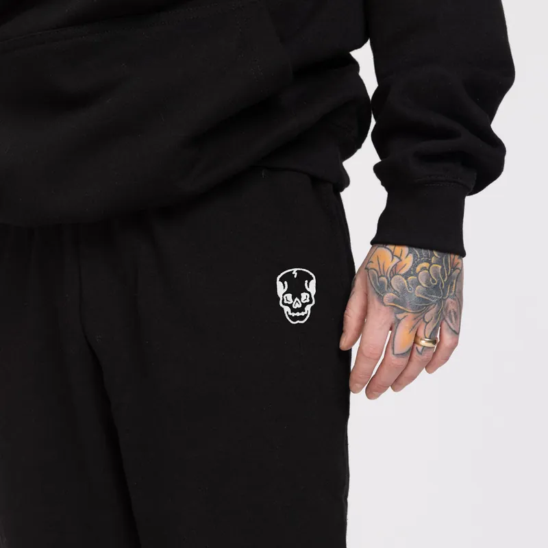 Skull Embroidered Joggers (Unisex) - Broken Society UK