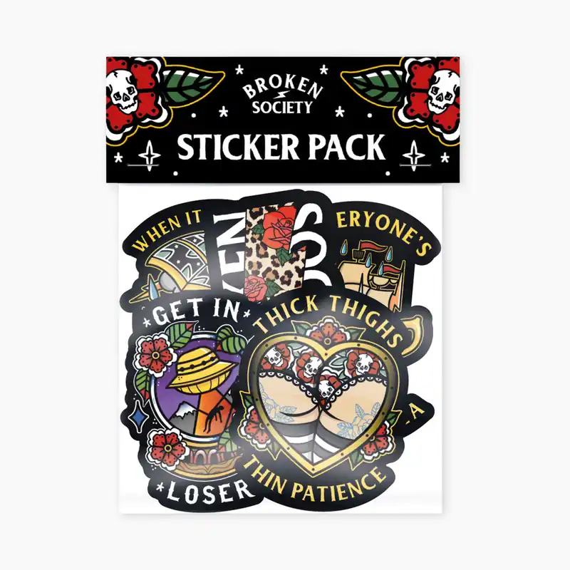 Broken Society Stickers