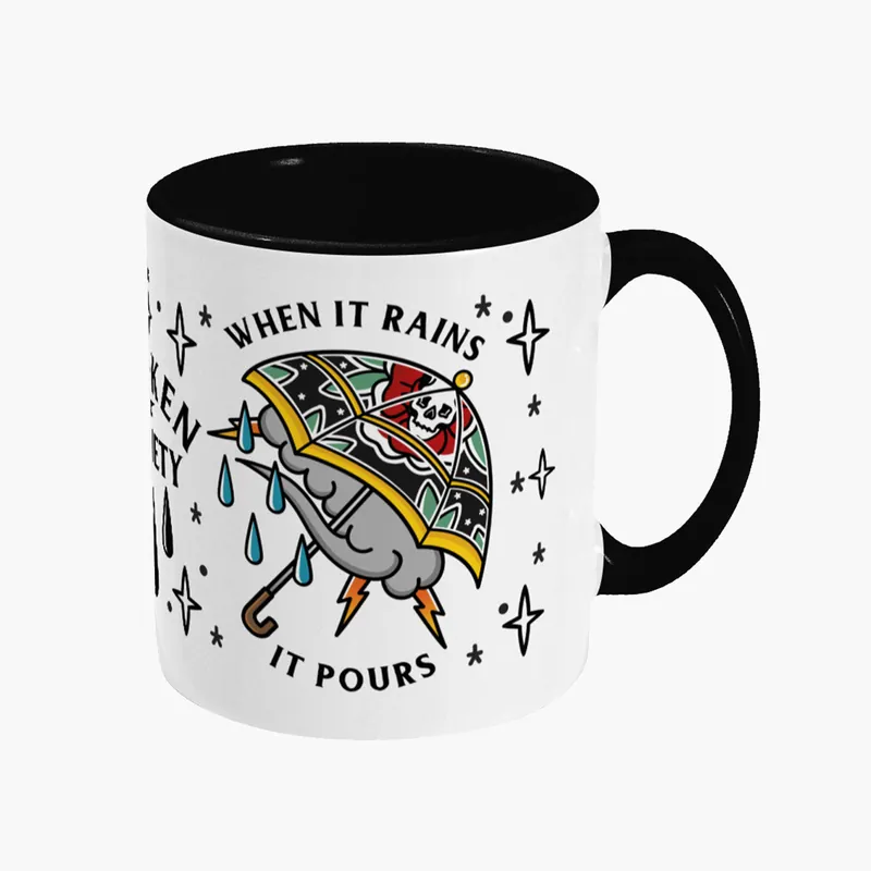 When It Rains It Pours Mug - Broken Society UK