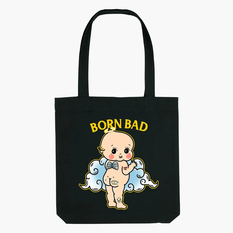 Born Bad Angel Strong-As-Hell Tote Bag