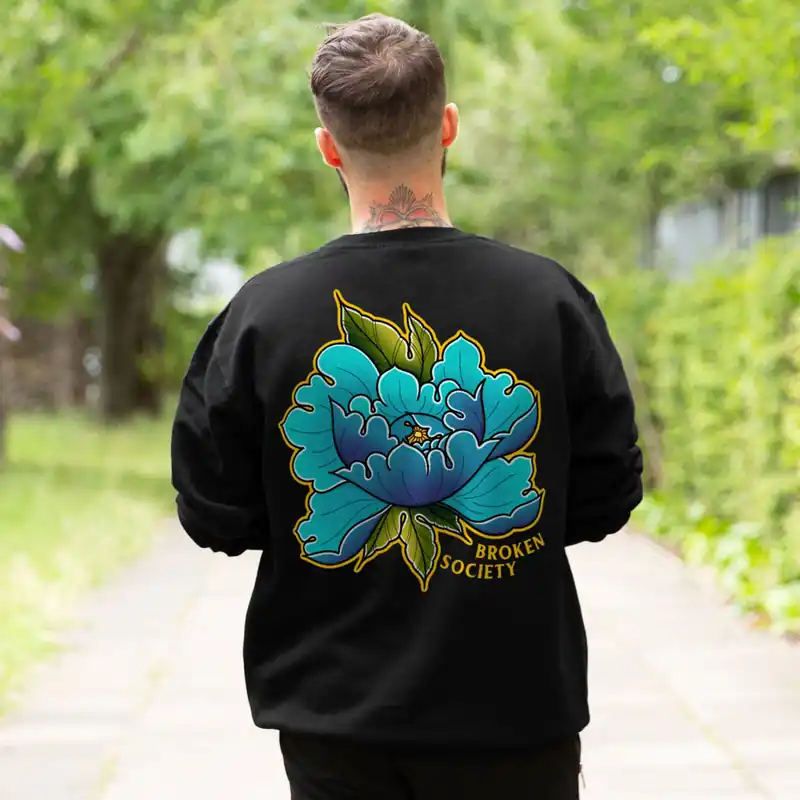 Peony In Bloom I Sweatshirt (Unisex) - Broken Society UK