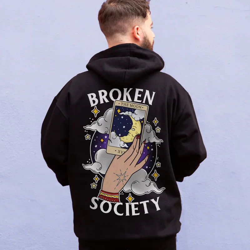 The Moon Tarot Hoodie (Unisex) - Broken Society UK