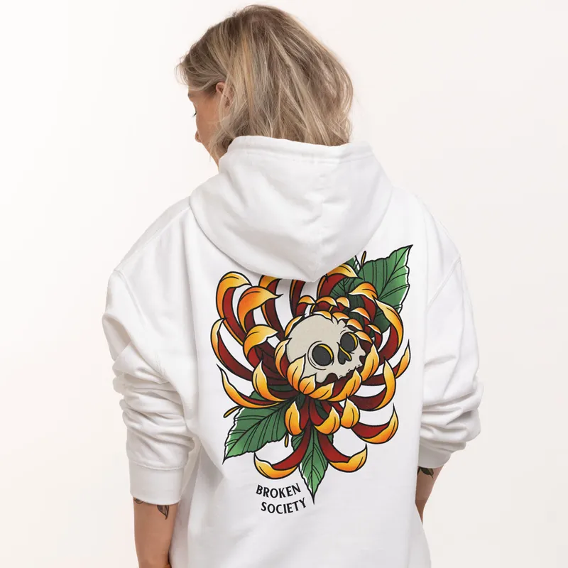 Skull Flower Hoodie (Unisex) - Broken Society UK