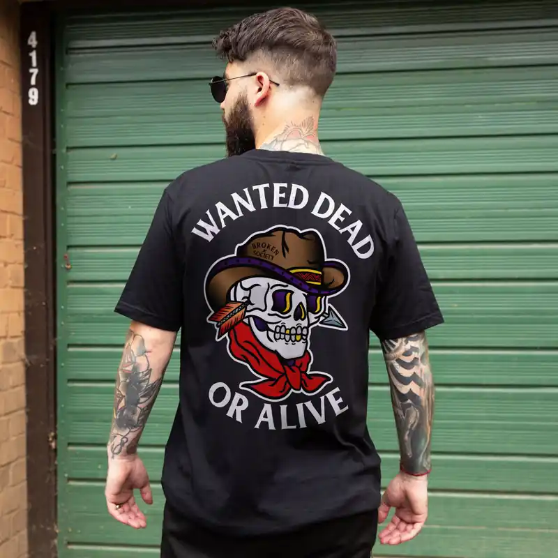 Wanted Dead Or Alive T-Shirt (Unisex)