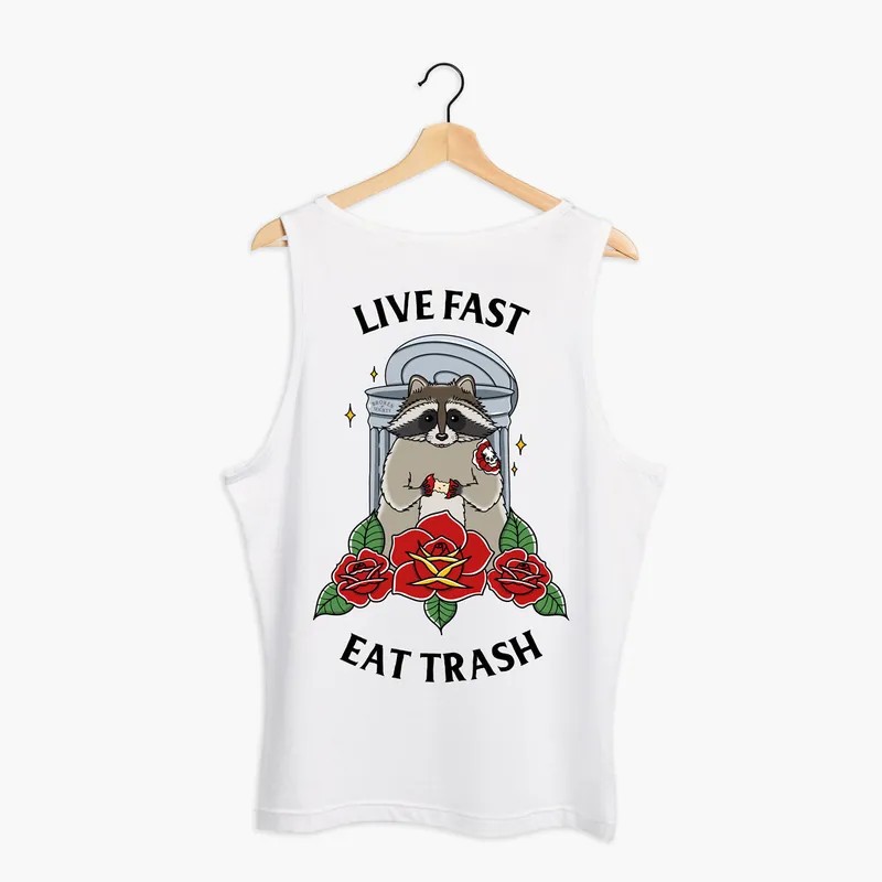 Live Fast Eat Trash Tank (Unisex) - Broken Society