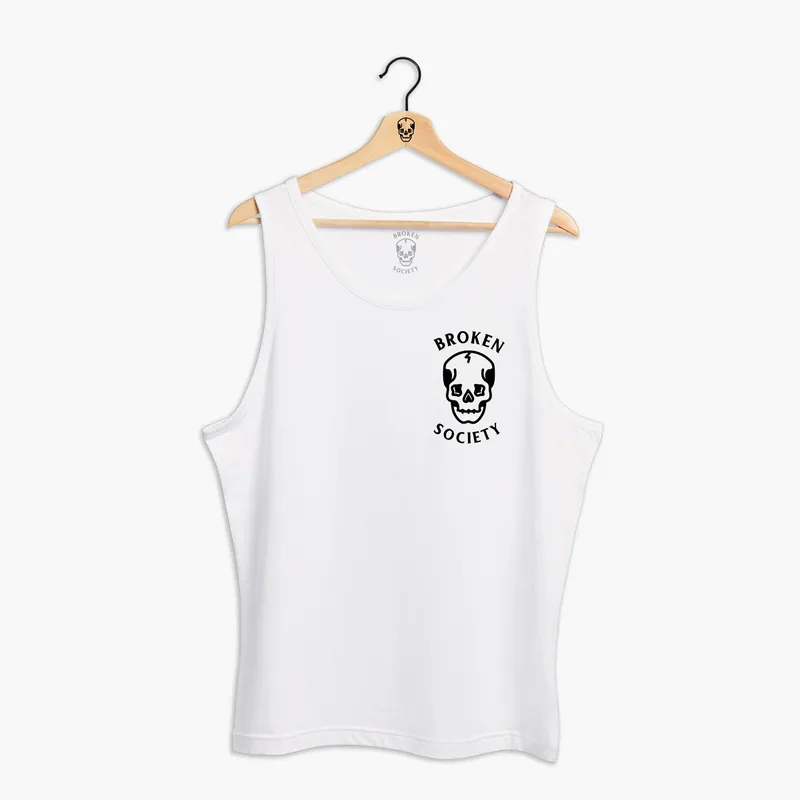 Skull Front Print Tank (Unisex) - Broken Society
