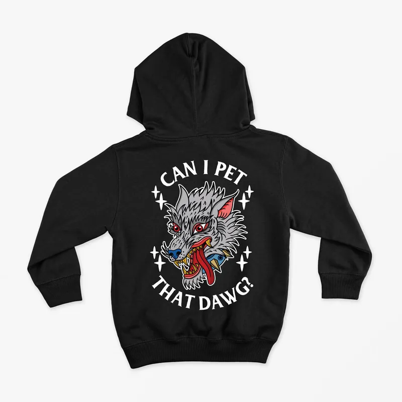 Pet That Dawg Kids Hoodie (Unisex) - Broken Society