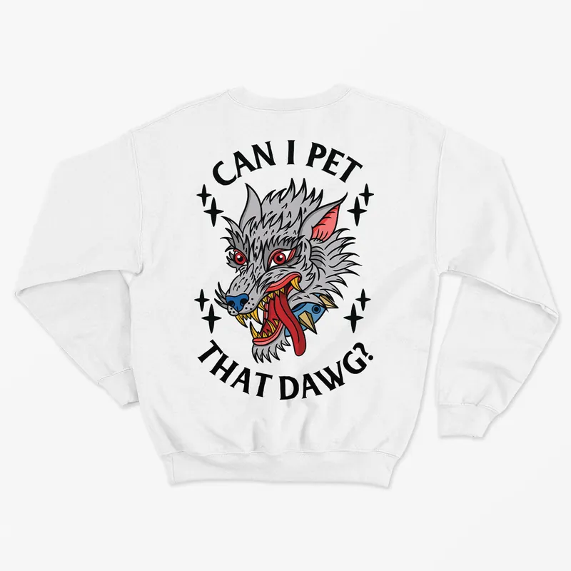 Pet That Dawg Kids Sweatshirt (Unisex) - Broken Society