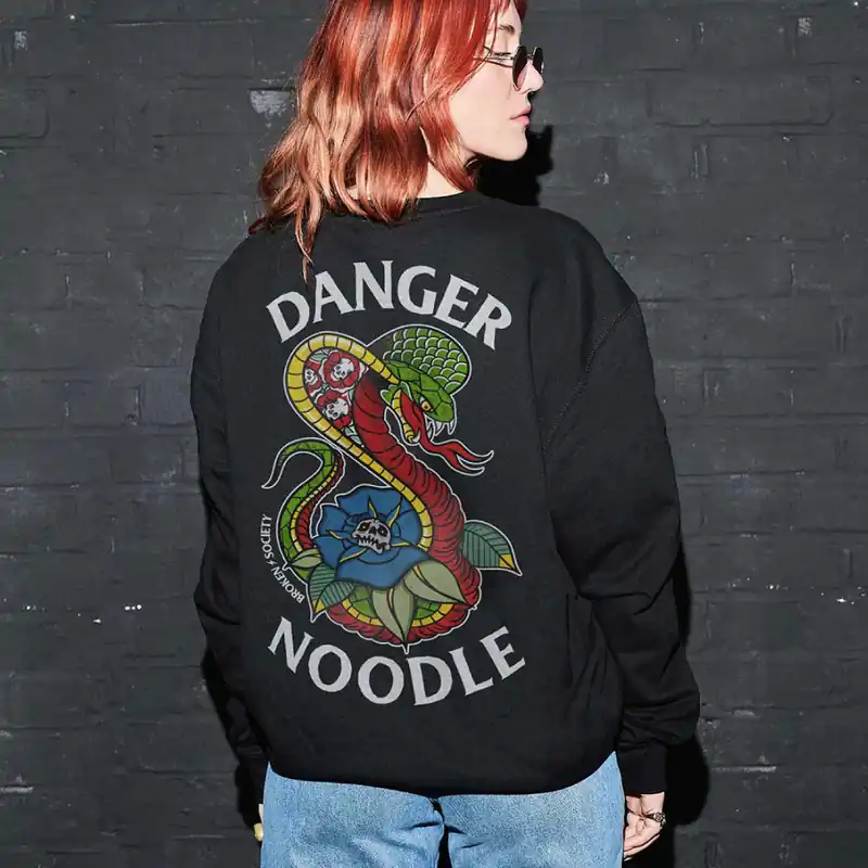 Danger Noodle Sweatshirt (Unisex) - Broken Society UK