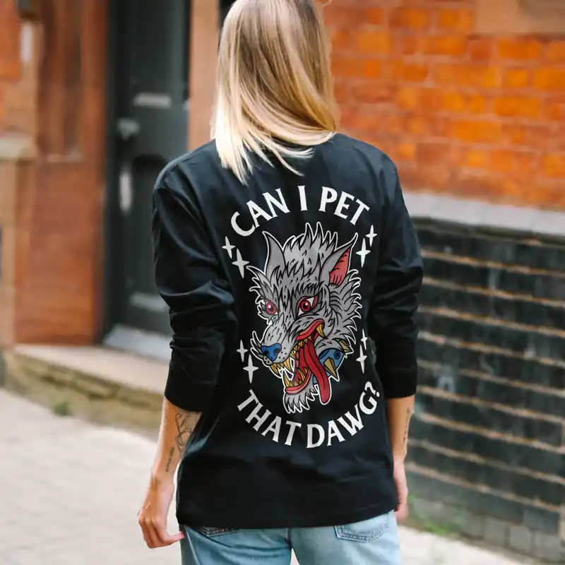 Pet That Dawg Long Sleeve T-Shirt (Unisex)