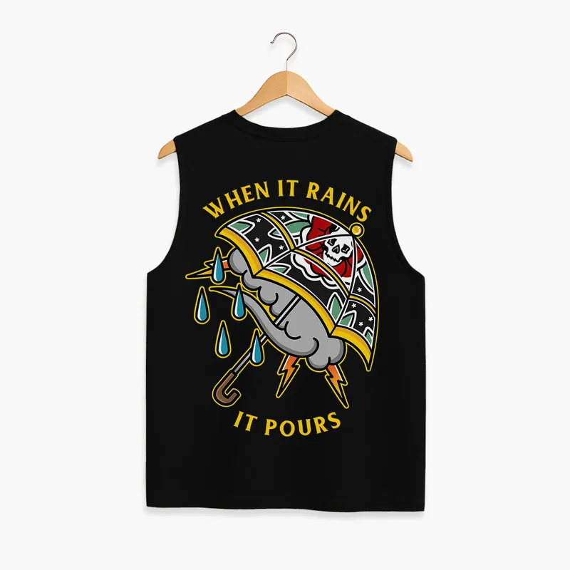 When It Rains It Pours Sleeveless T-Shirt (Unisex)