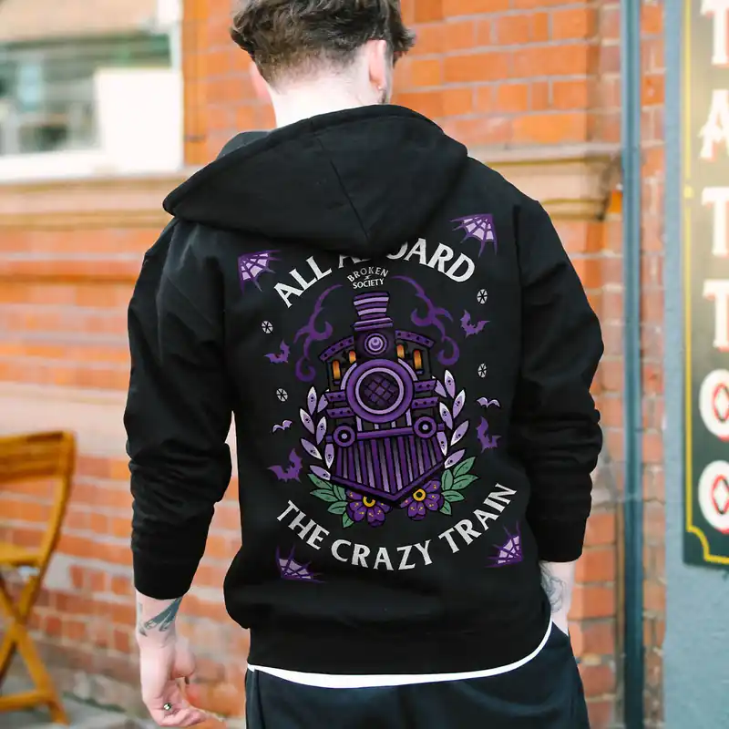 Crazy Train Hoodie (Unisex) - Broken Society UK