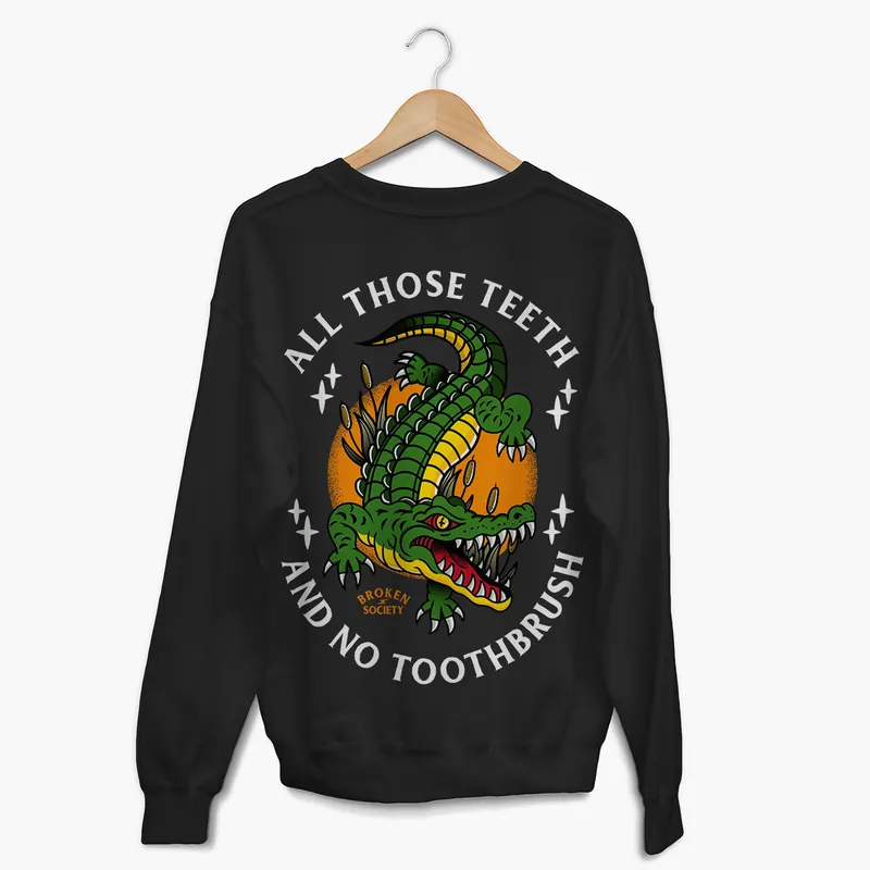 All Those Teeth Sweatshirt (Unisex) - Broken Society UK