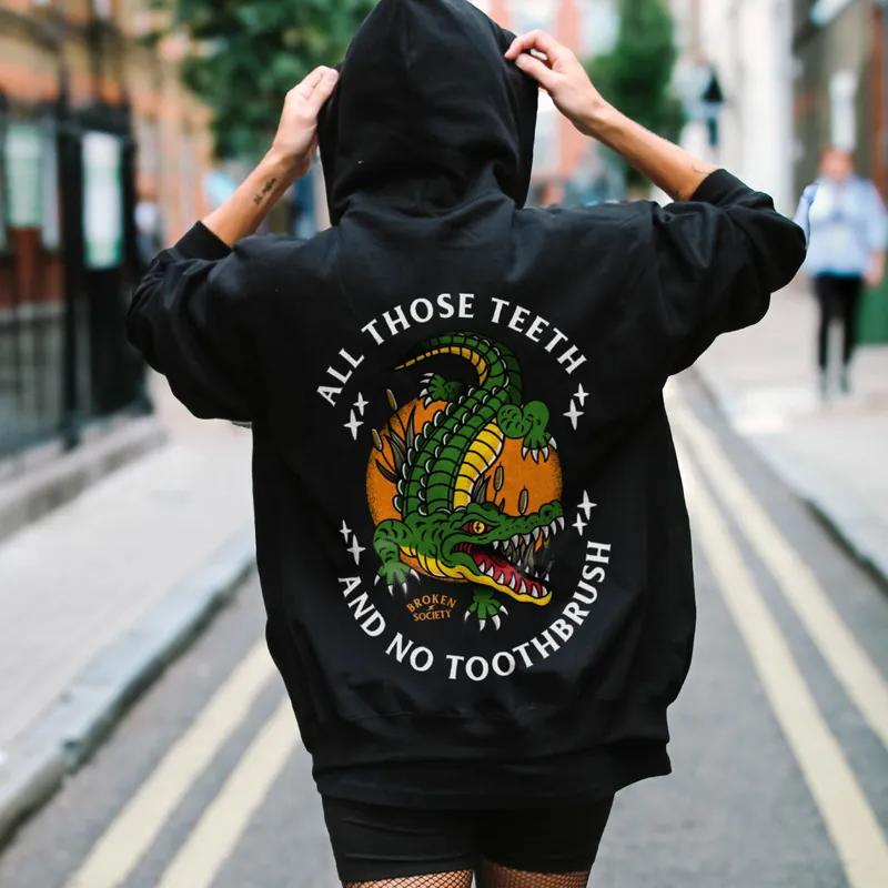 All Those Teeth Hoodie (Unisex) - Broken Society UK