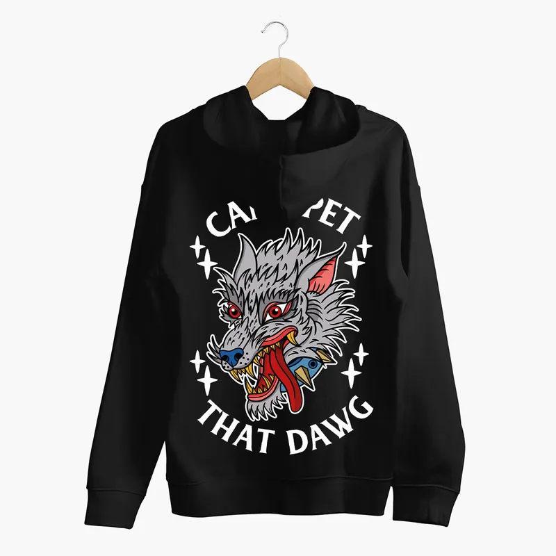 Pet That Dawg Zip-Up Hoodie (Unisex)