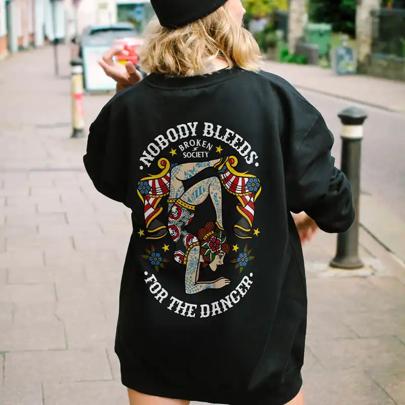 Nobody Bleeds For The Dancer Sweatshirt (Unisex) - Broken Society UK