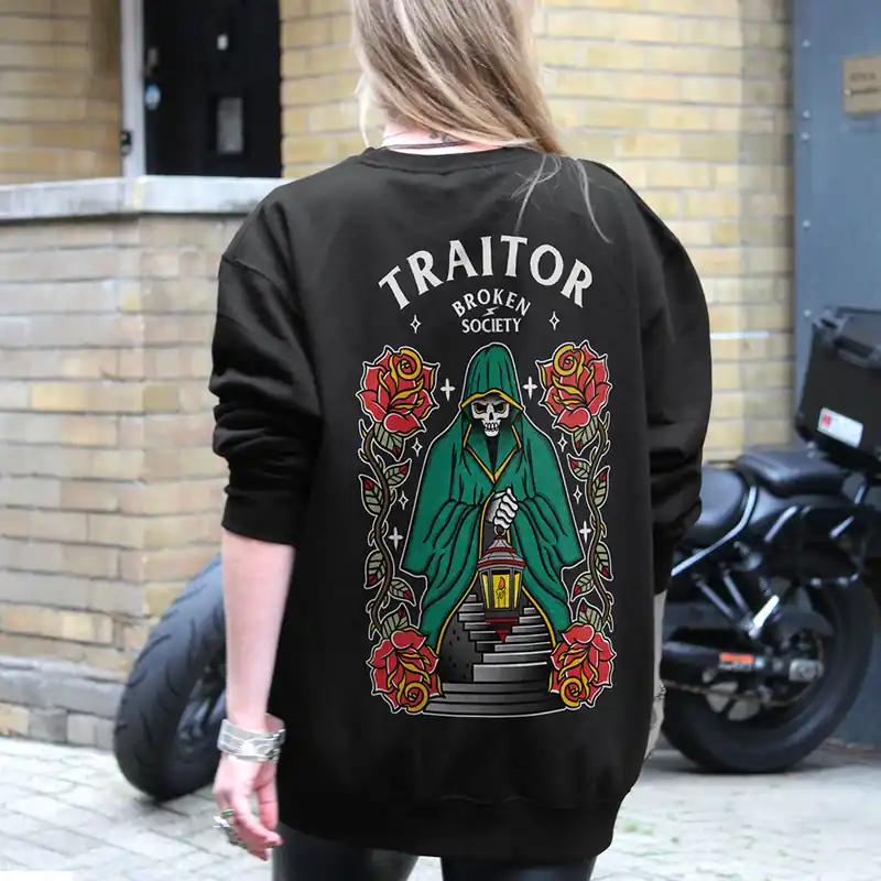 Born To Be A Traitor Sweatshirt (Unisex) - Broken Society UK