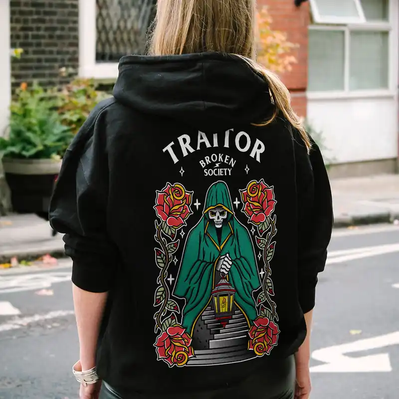 Born To Be A Traitor Hoodie (Unisex) - Broken Society UK