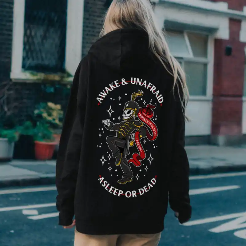 Awake And Unafraid Hoodie (Unisex) - Broken Society UK