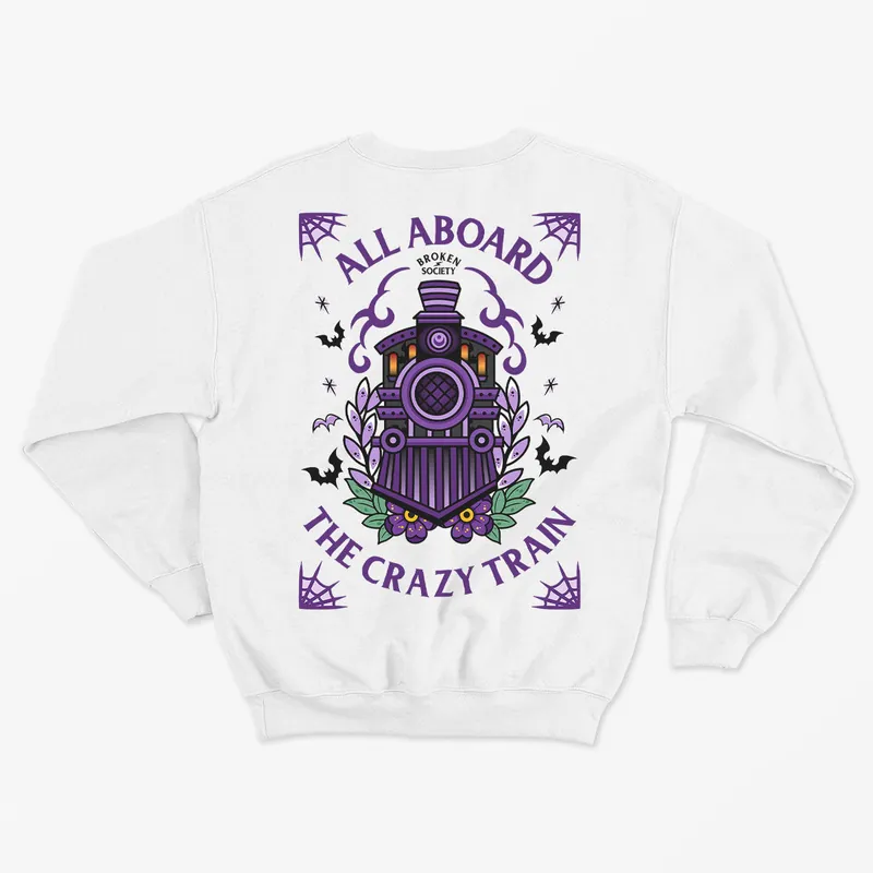 Crazy Train Kids Sweatshirt (Unisex) - Broken Society