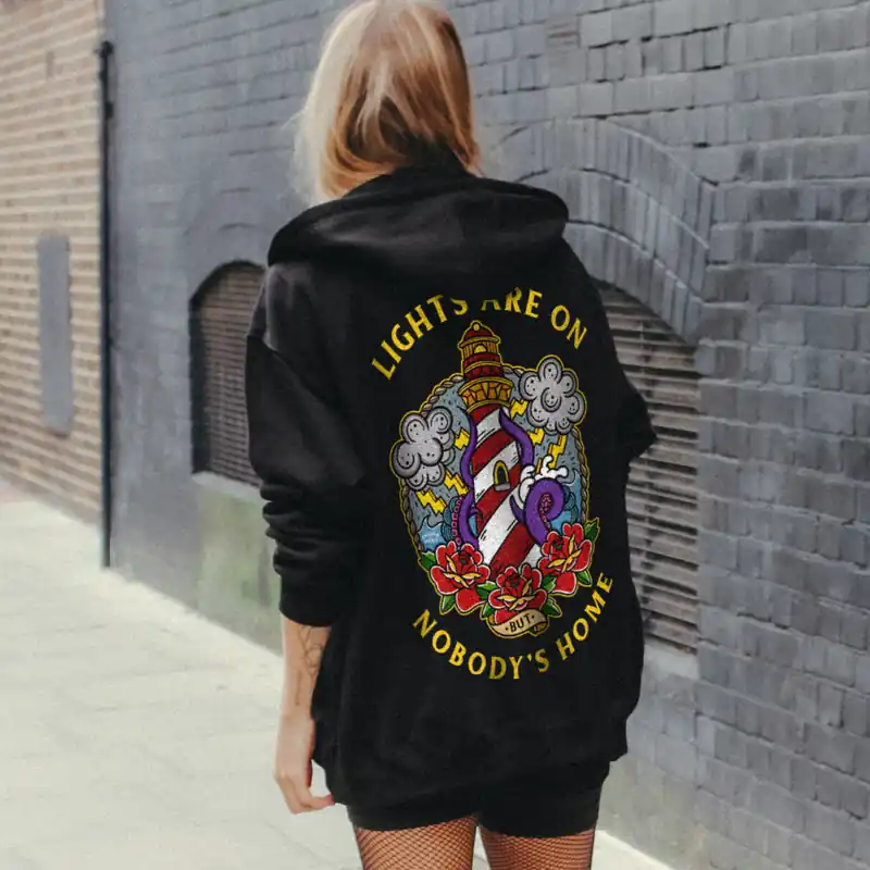 Lights Are On But Nobody's Home Hoodie (Unisex) - Broken Society UK