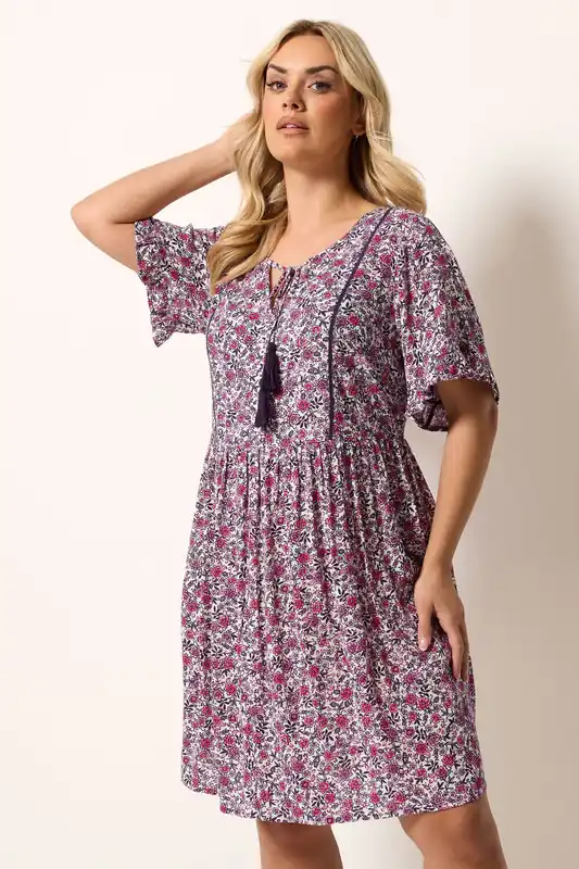 Floral Print Mini Dress - Yours