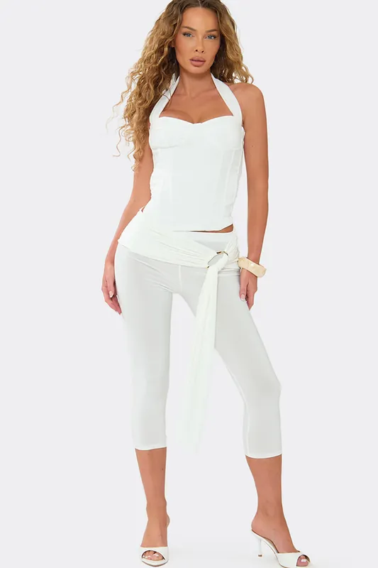 Drape Slinky Low Rise Capri Trousers - EGO