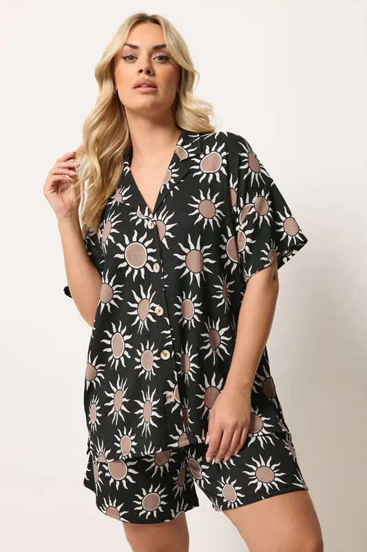Sun Print Crinkle Shirt - Yours