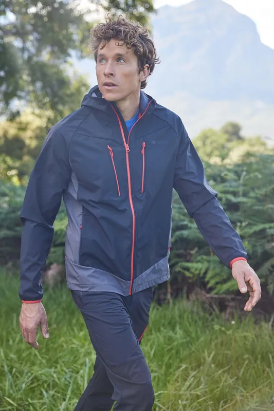 'Ambit' Lightweight Water Resistant Softshell Long Sleeve Jacket - Mountain Warehouse