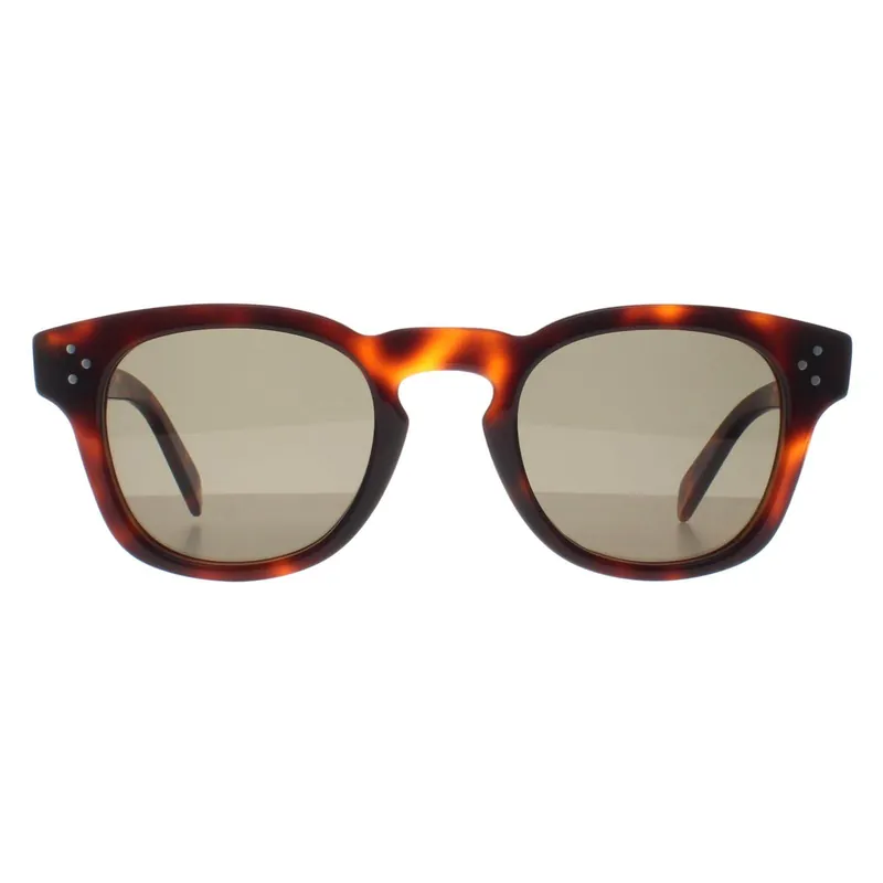 Round Blonde Havana Green Bold 3 Dots CL40233I - Celine