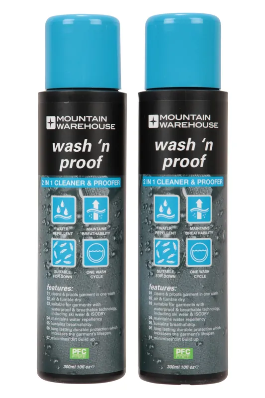 Wash N Proof 2 in 1 Cleaner Cloth Trekking Gear Protection - Mountain Warehouse