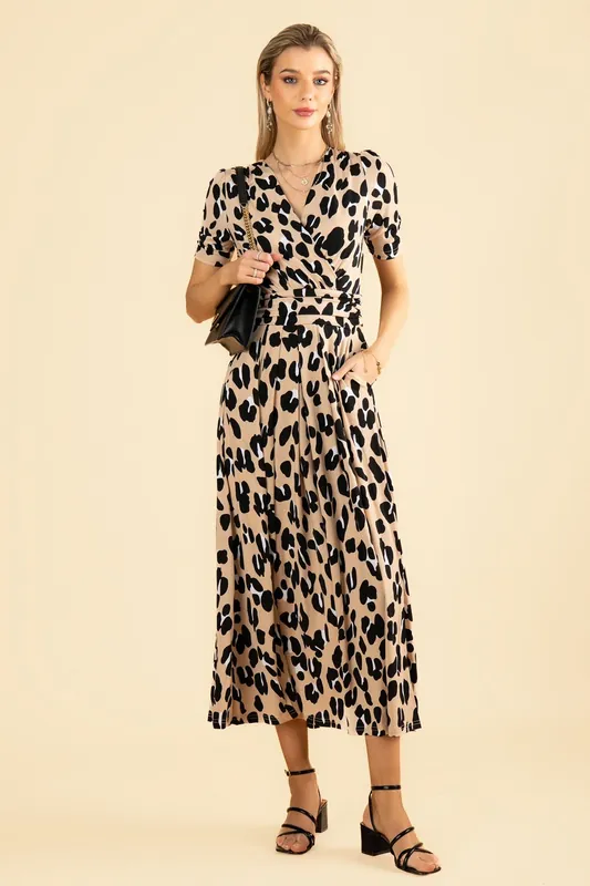 Kiera Wrap Front Maxi Dress - Jolie Moi