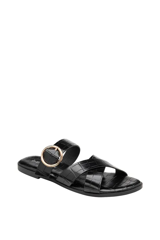 'Jade' Open-Toe Flat Sandals